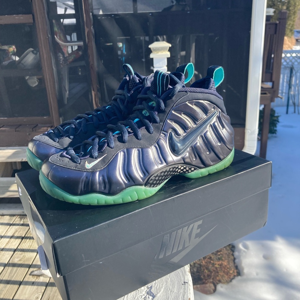 Nike Air Foamposite Pro Dark Obsidian Aqua Size 9 Mens
